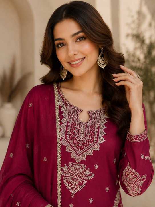 Rangoli Silk Palazzo Suit