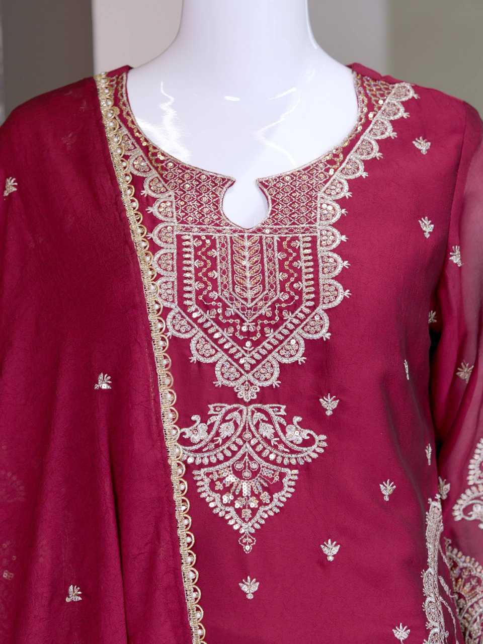 Rangoli Silk Palazzo Suit