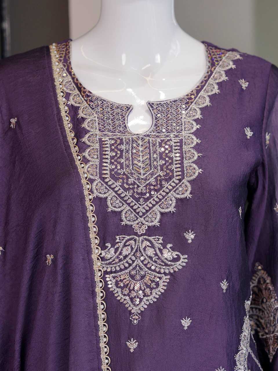 Rangoli Silk Palazzo Suit