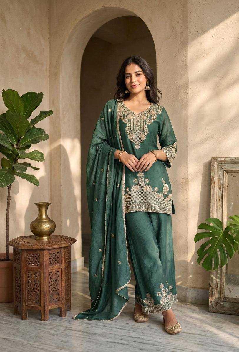 Rangoli Silk Embroidery Suit