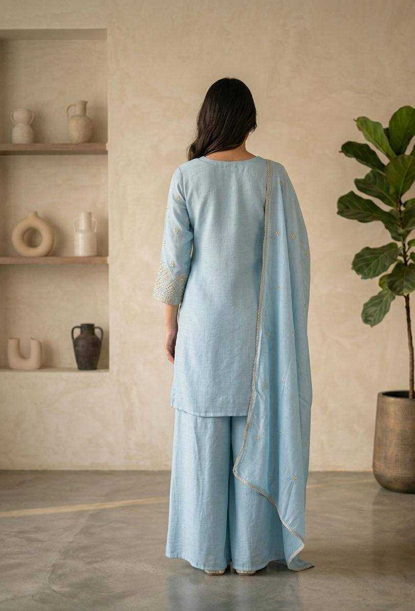 Silk Embroidery Suit