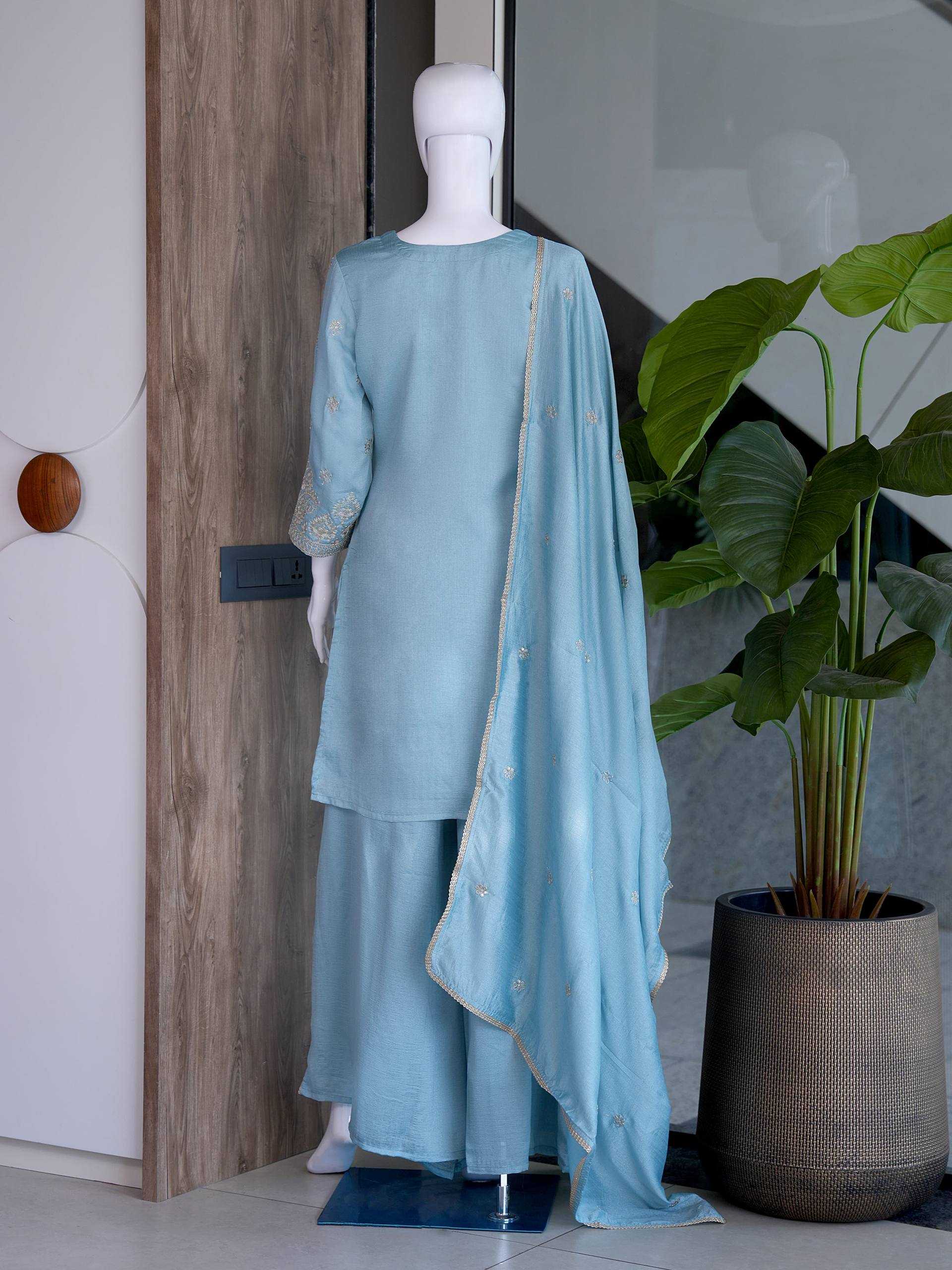 Silk Embroidery Suit