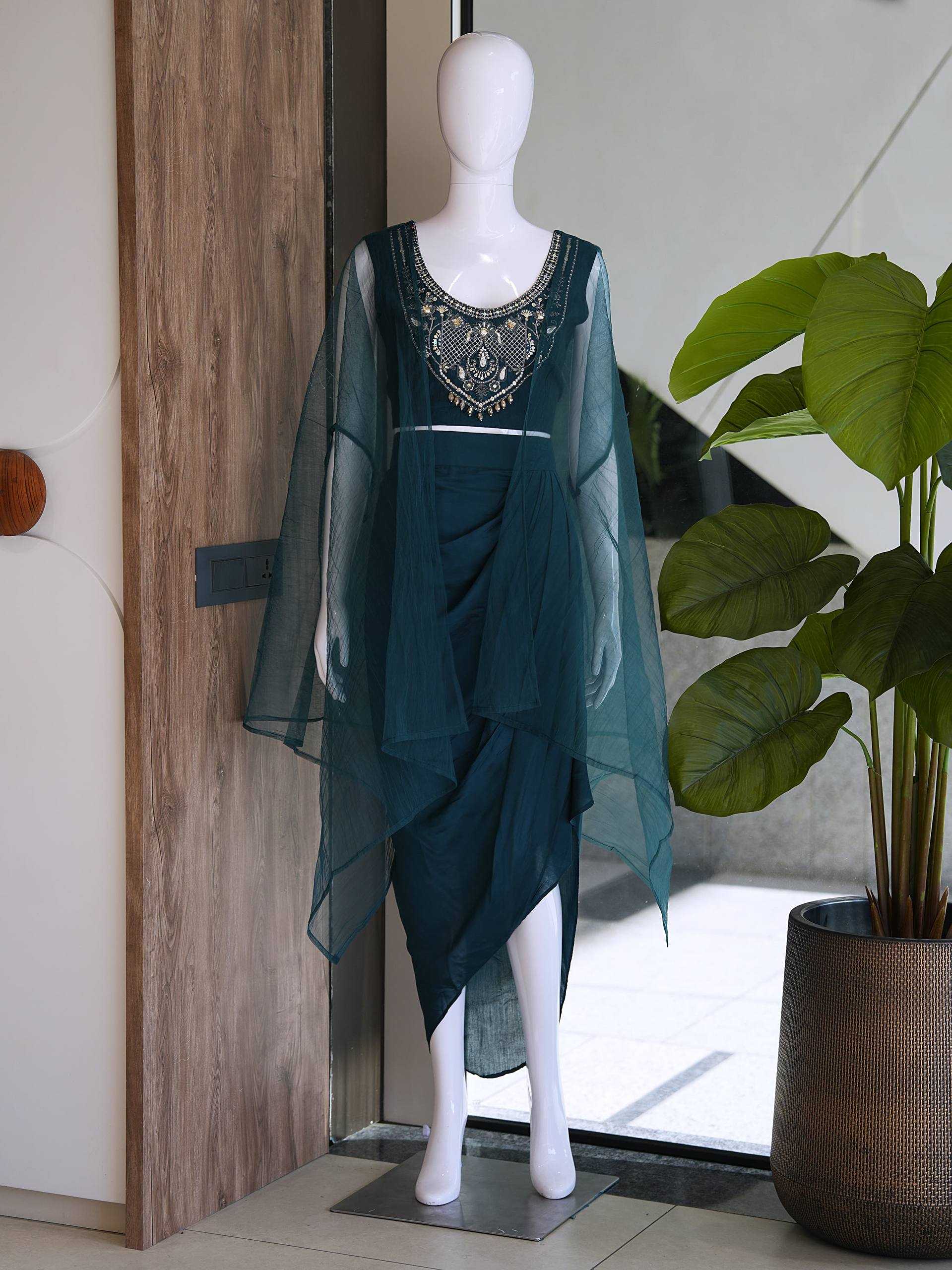 Premium Roman Silk Embroidery Suit
