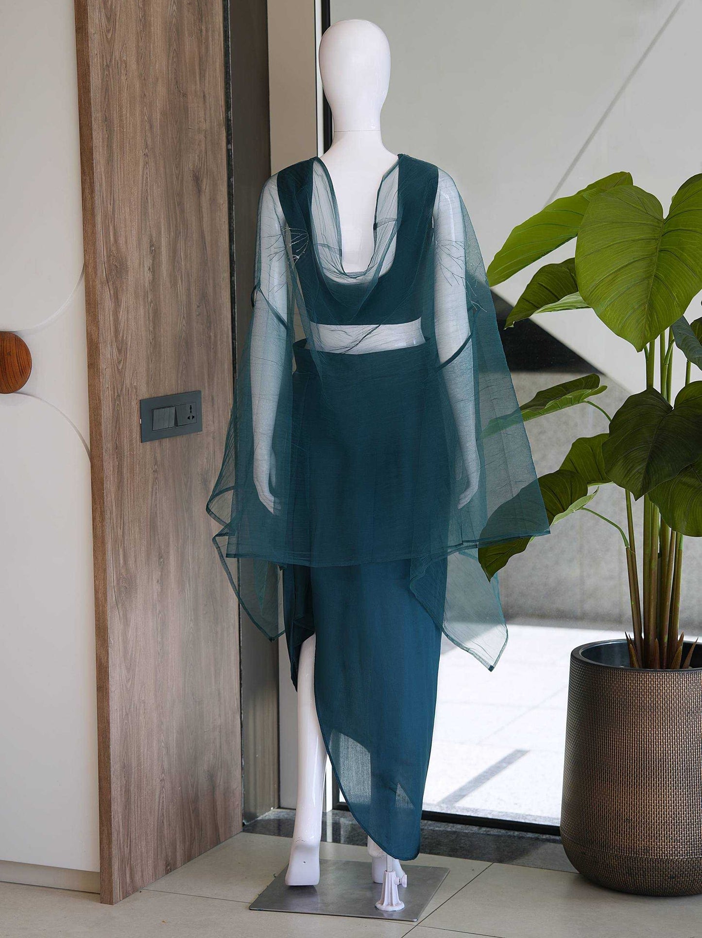 Premium Roman Silk Embroidery Suit