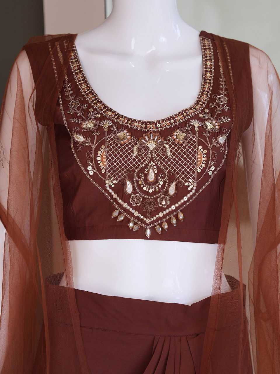 Premium Roman Silk Ladies Suit