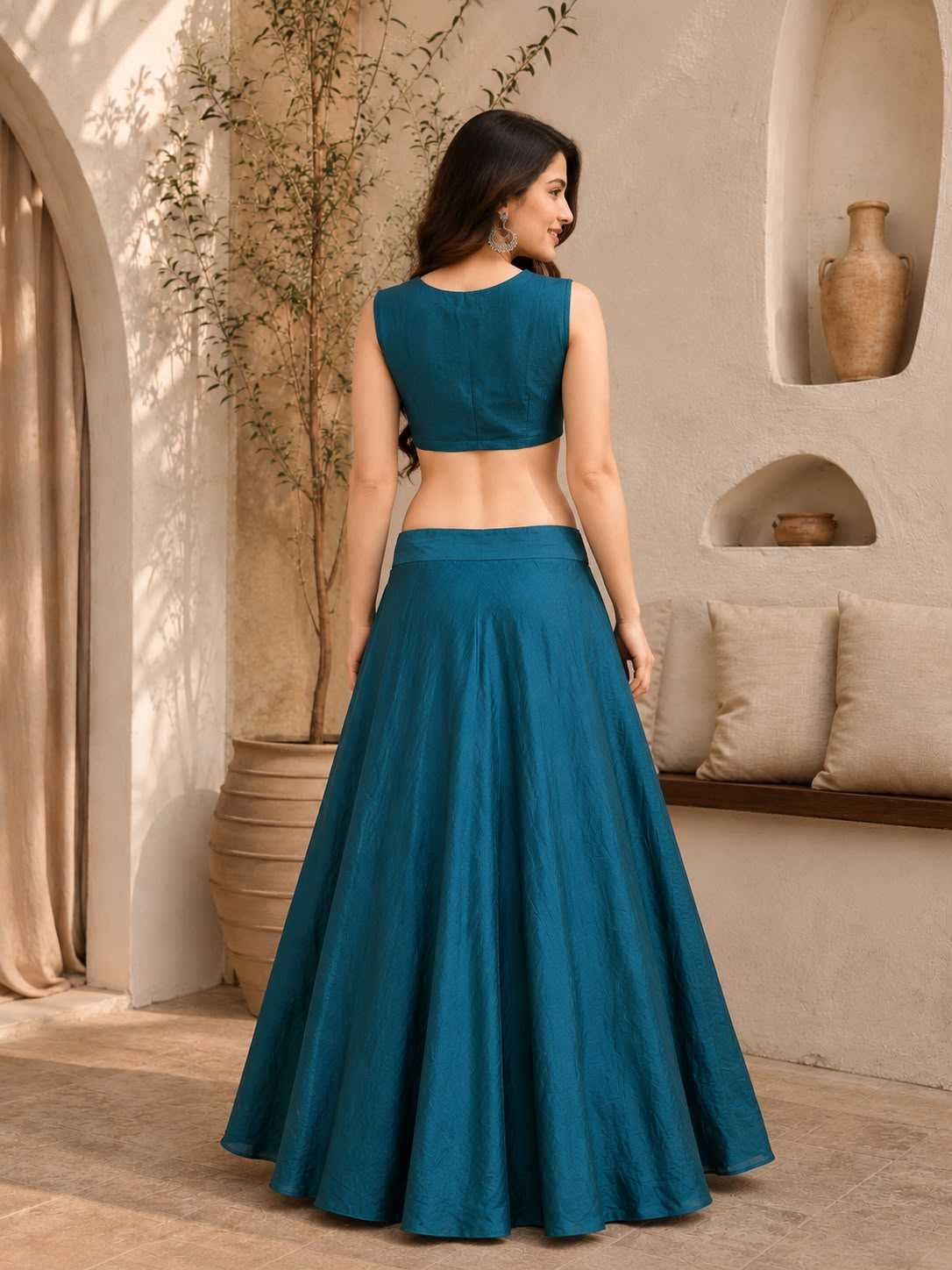 Vichitra Silk Lehenga 065