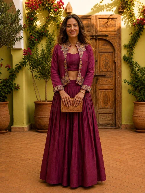 Premium Silk Indo Western Dress