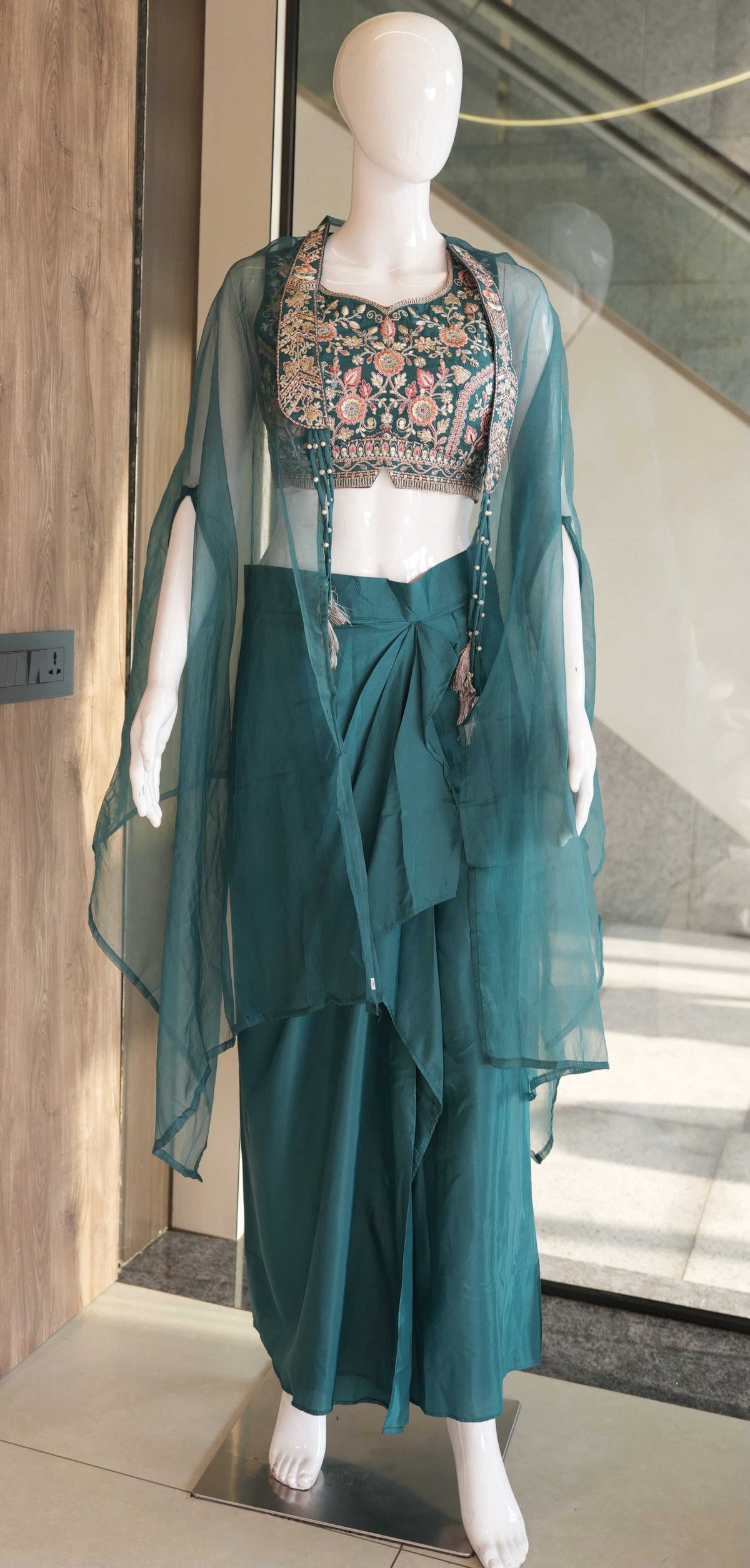 Crepe Indo Western Dress