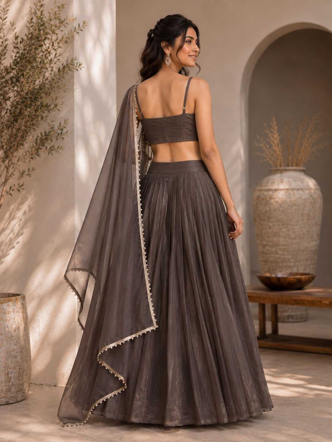 Organza Designer Lehenga 076