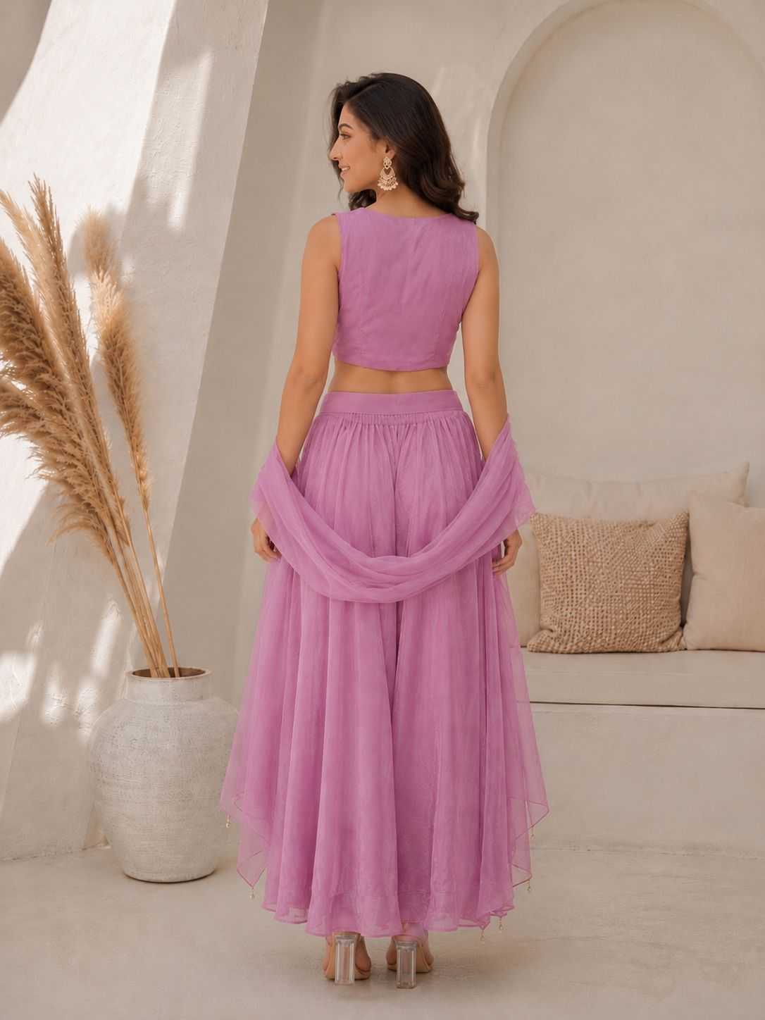 Satin Indo Western Dress