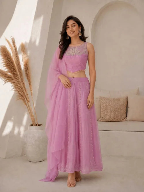 Satin Indo Western Dress