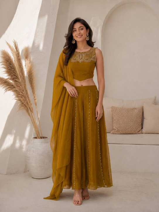 Satin Palazzo Suit