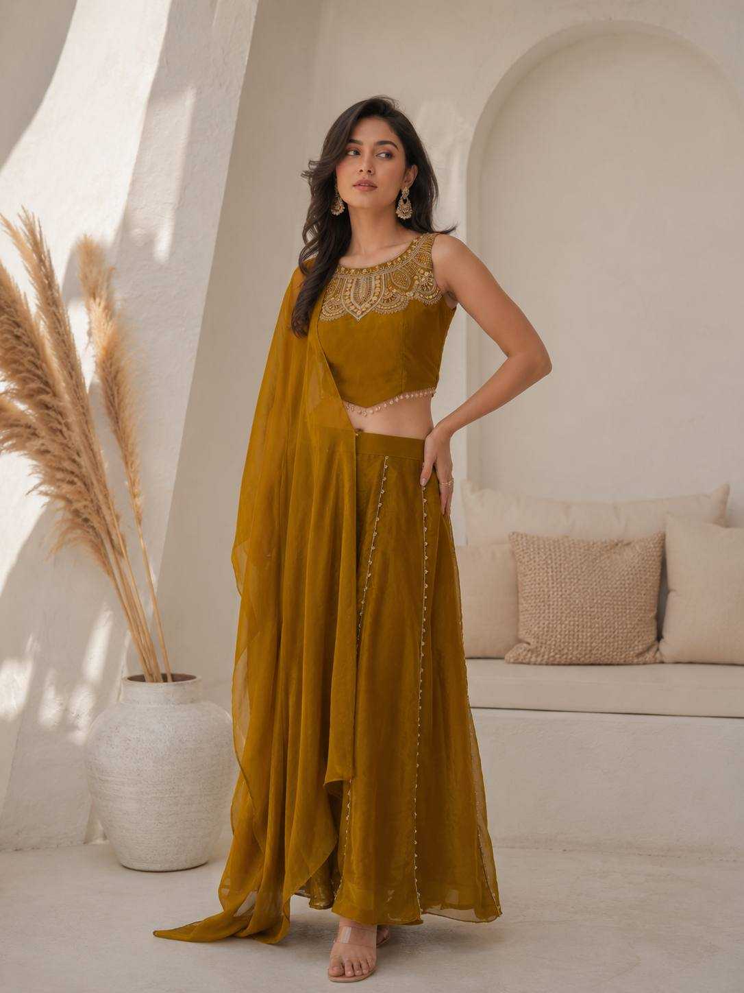 Satin Palazzo Suit
