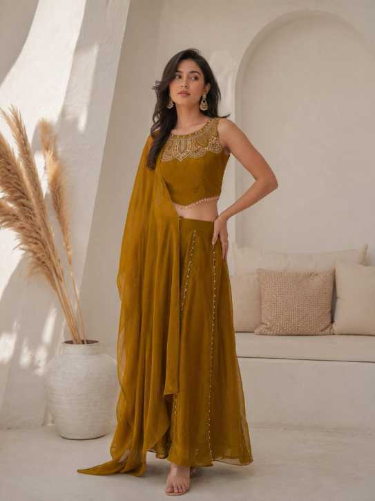 Satin Palazzo Suit