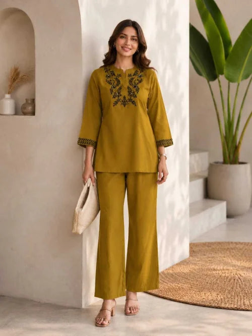 Heavy Roman Silk Co-ord Set