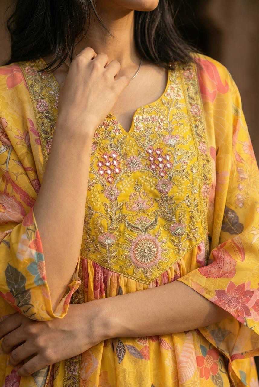 Crepe Printed Suit