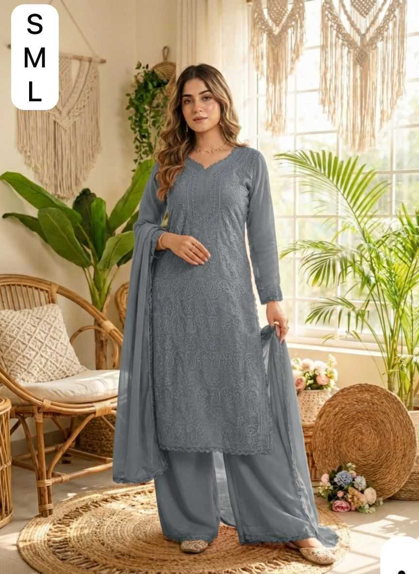 Satin Printed Suit