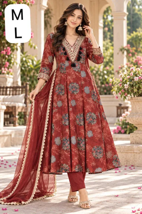 Shaila Satin Ladies Suit