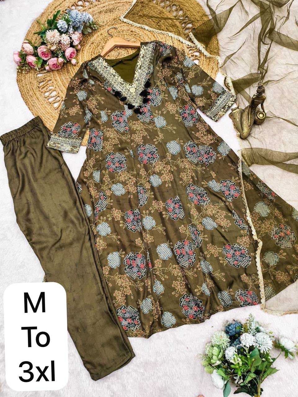 Shaila Satin Ladies Suit