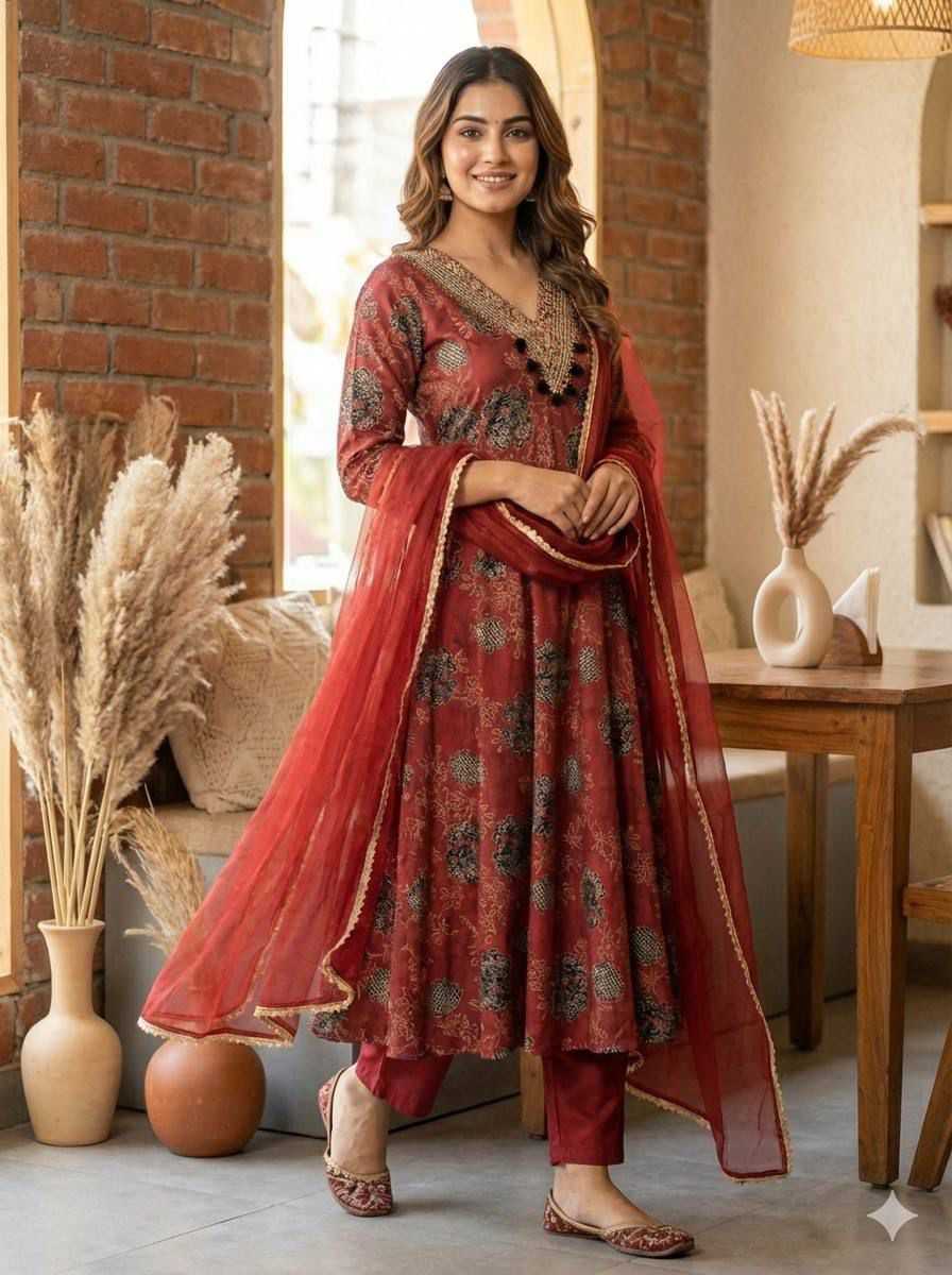 Shalini Satin Ladies Suit