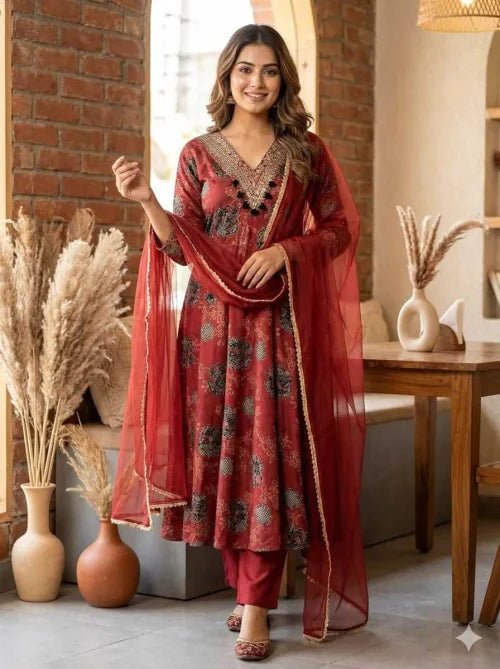 Shalini Satin Ladies Suit