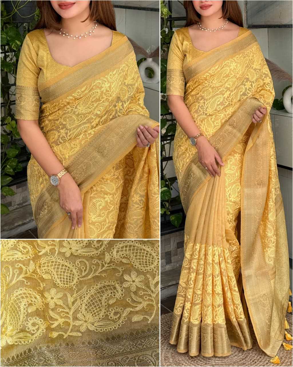 Aliya Cotton Designer Saree