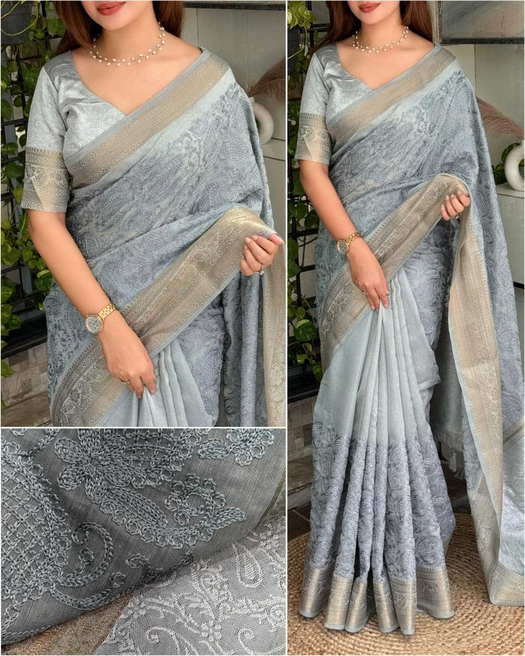 Aliya Cotton Designer Saree