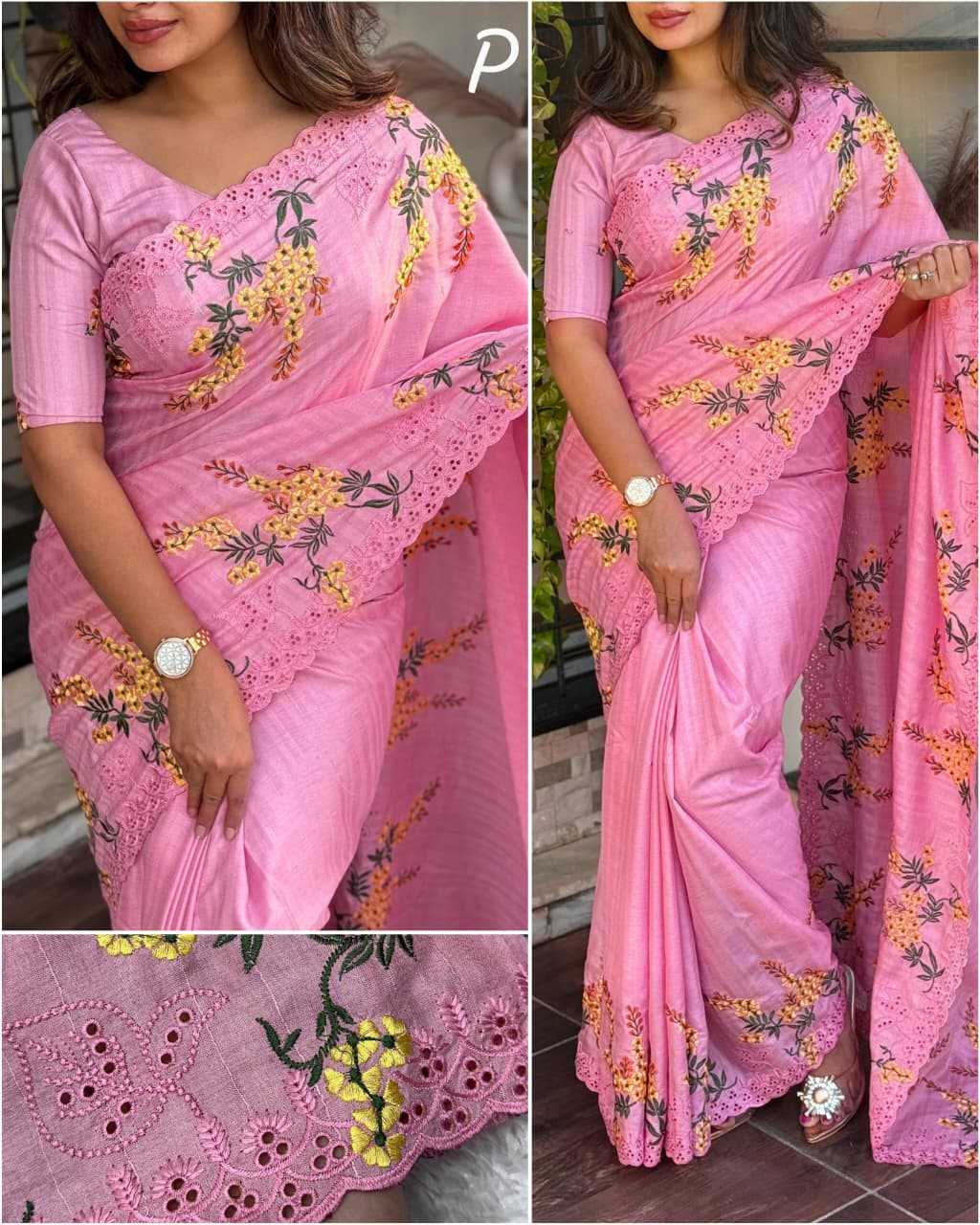 Embroidered Saree