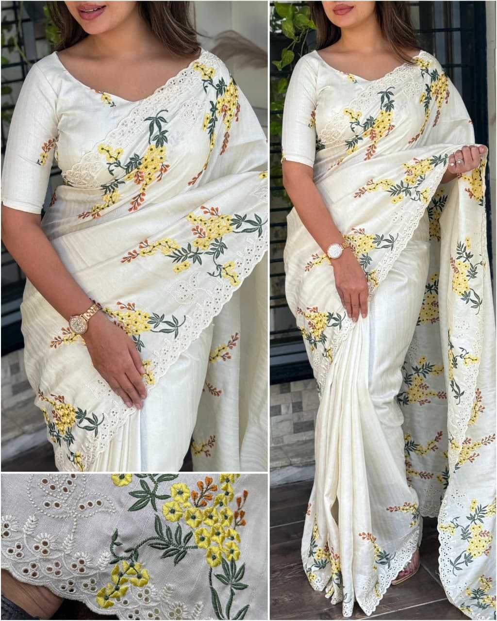 Embroidered Saree