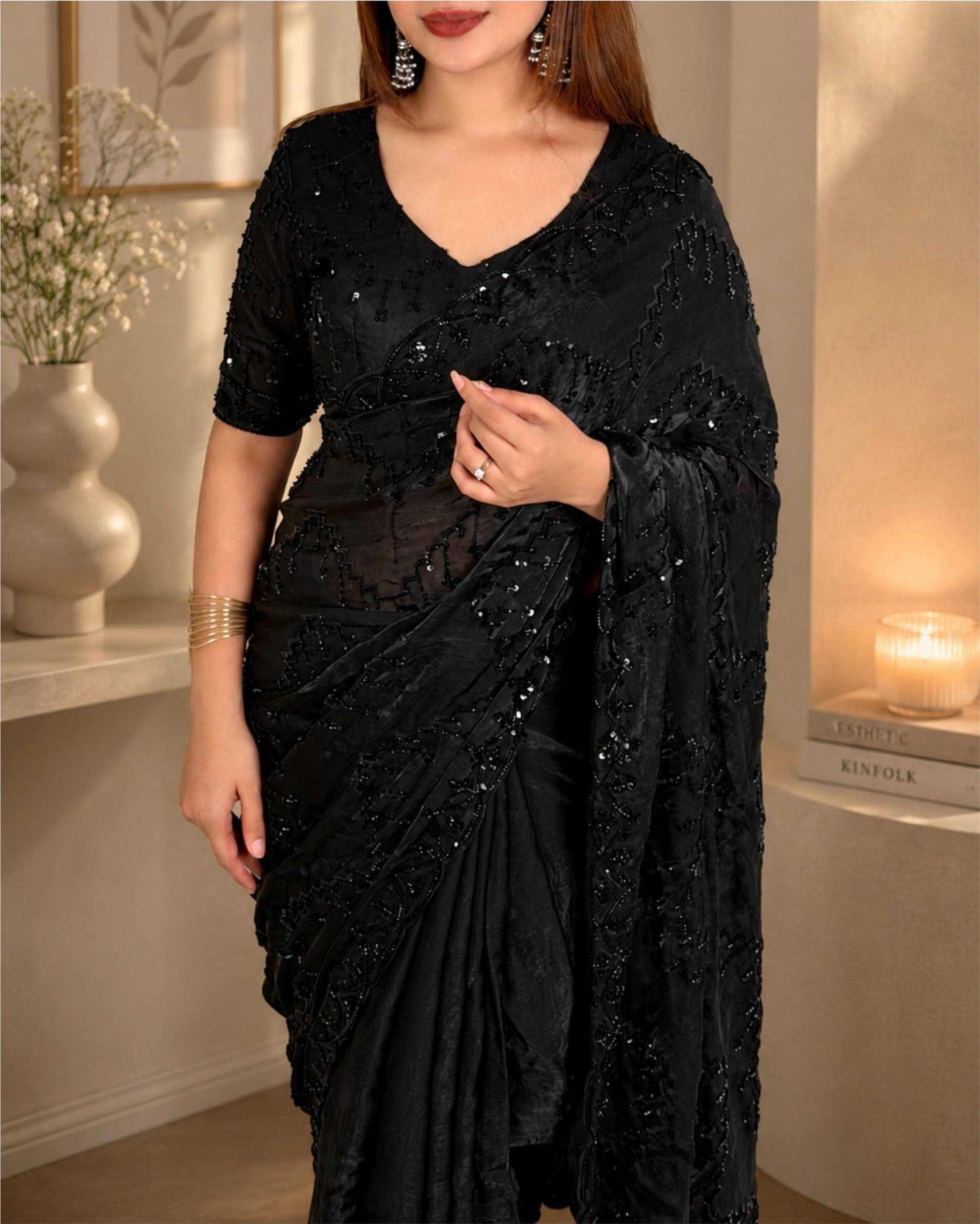 Fendy Embroidered Saree