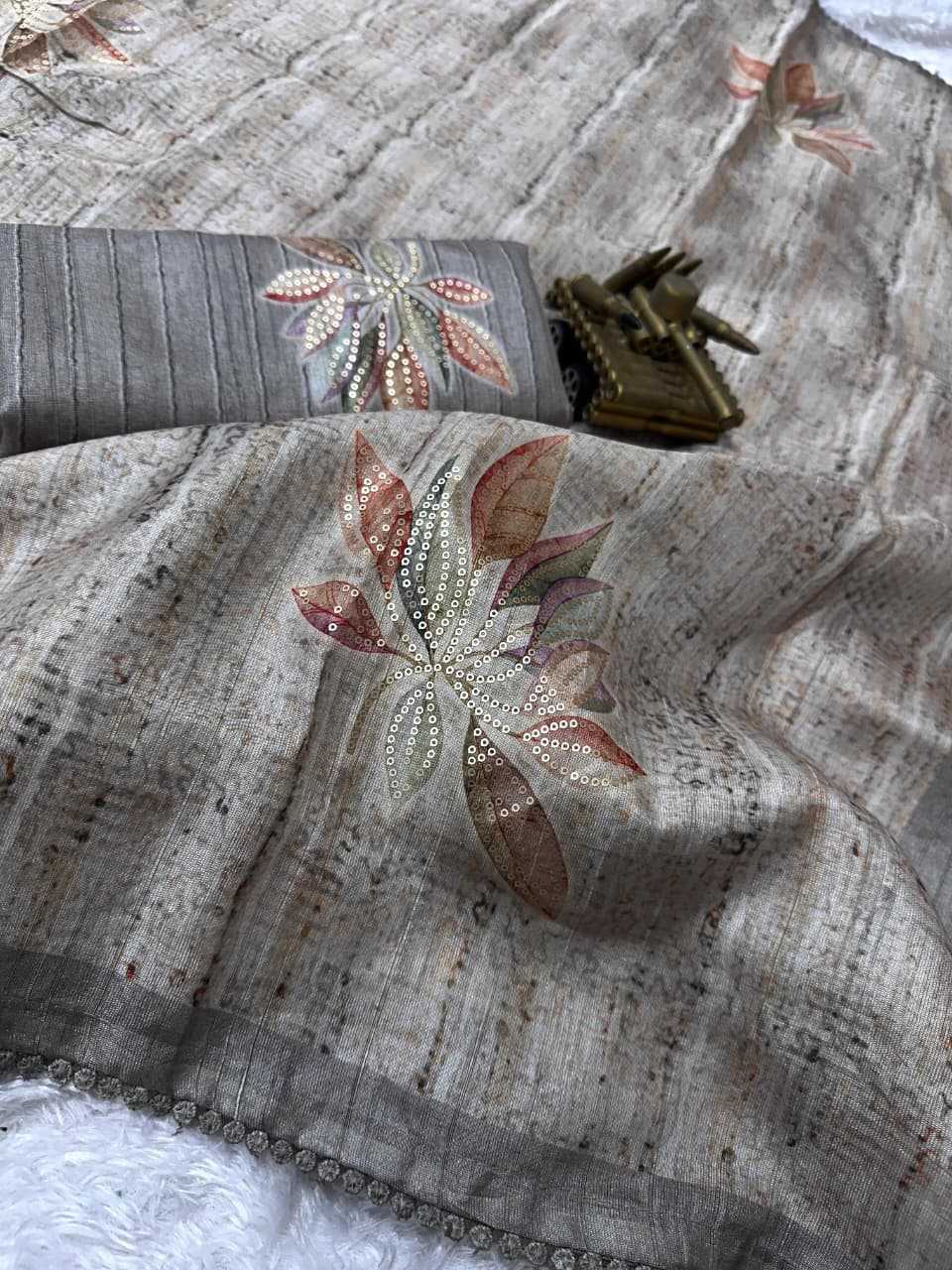 Linen Printed Saree
