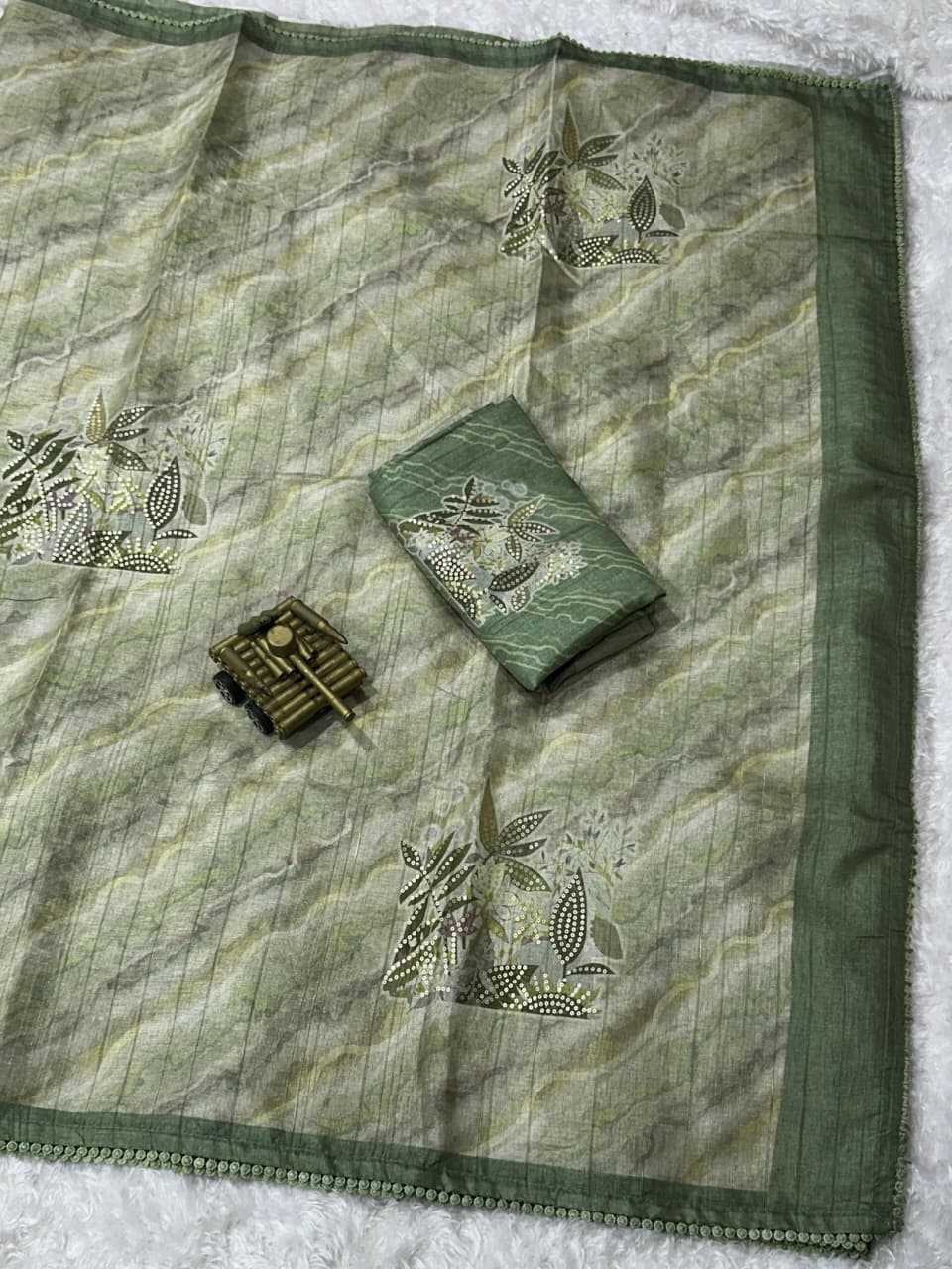Linen Printed Saree