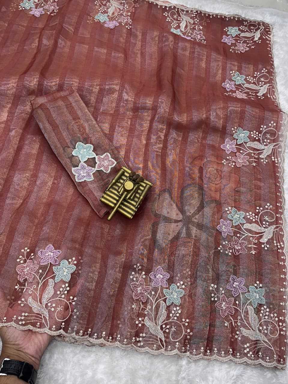Tissue Printed Saree