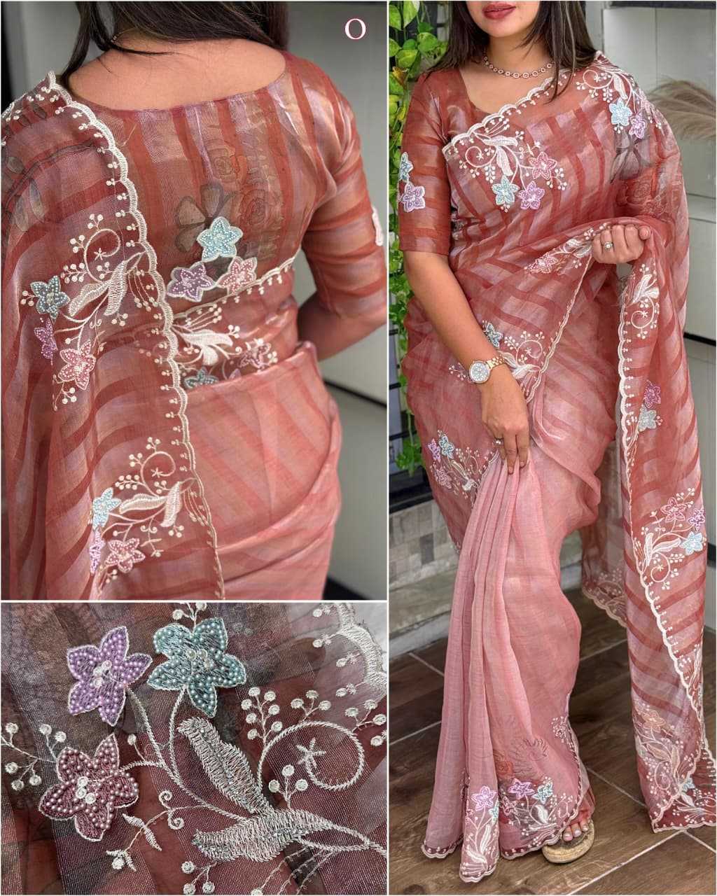 Tissue Printed Saree