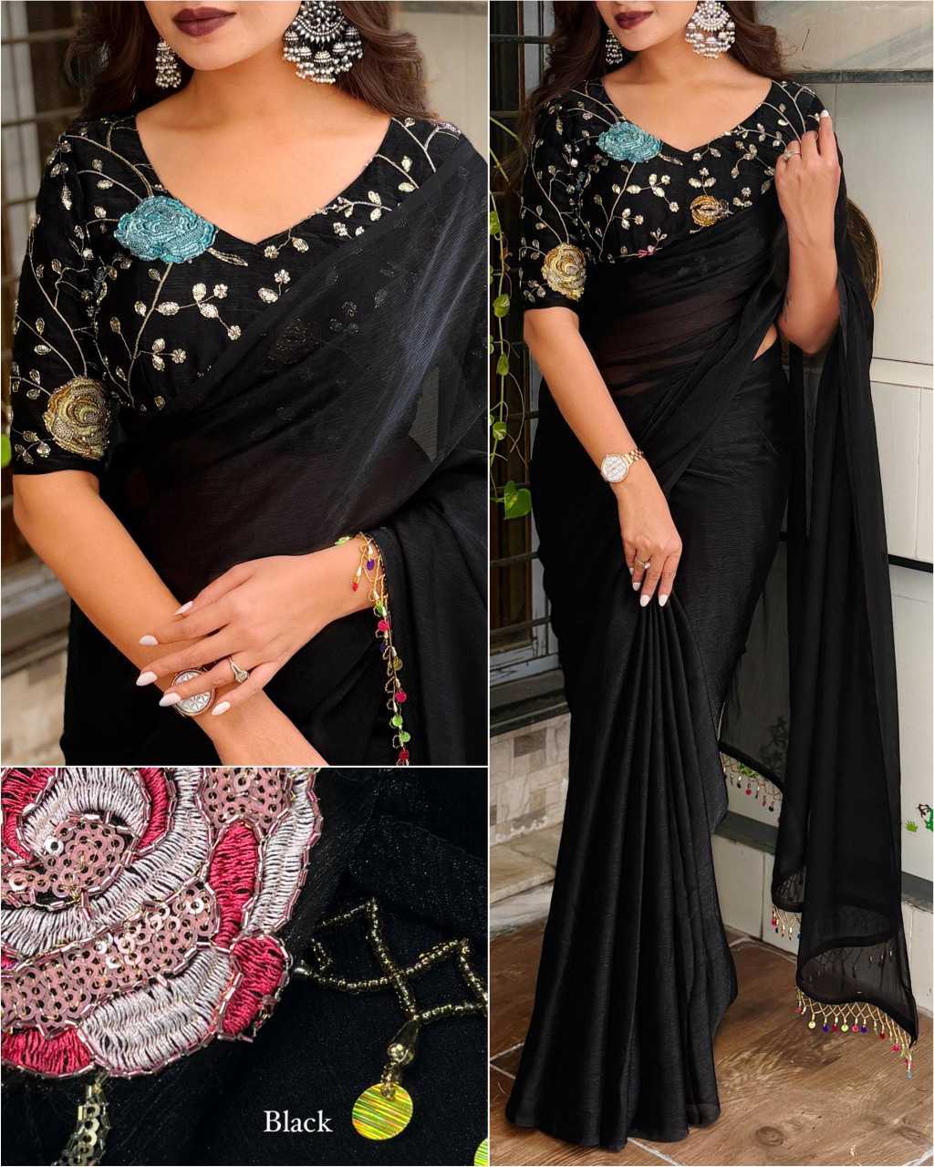Chiffon Designer Saree
