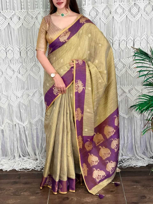 Hanshini Soft Cotton Silk Saree