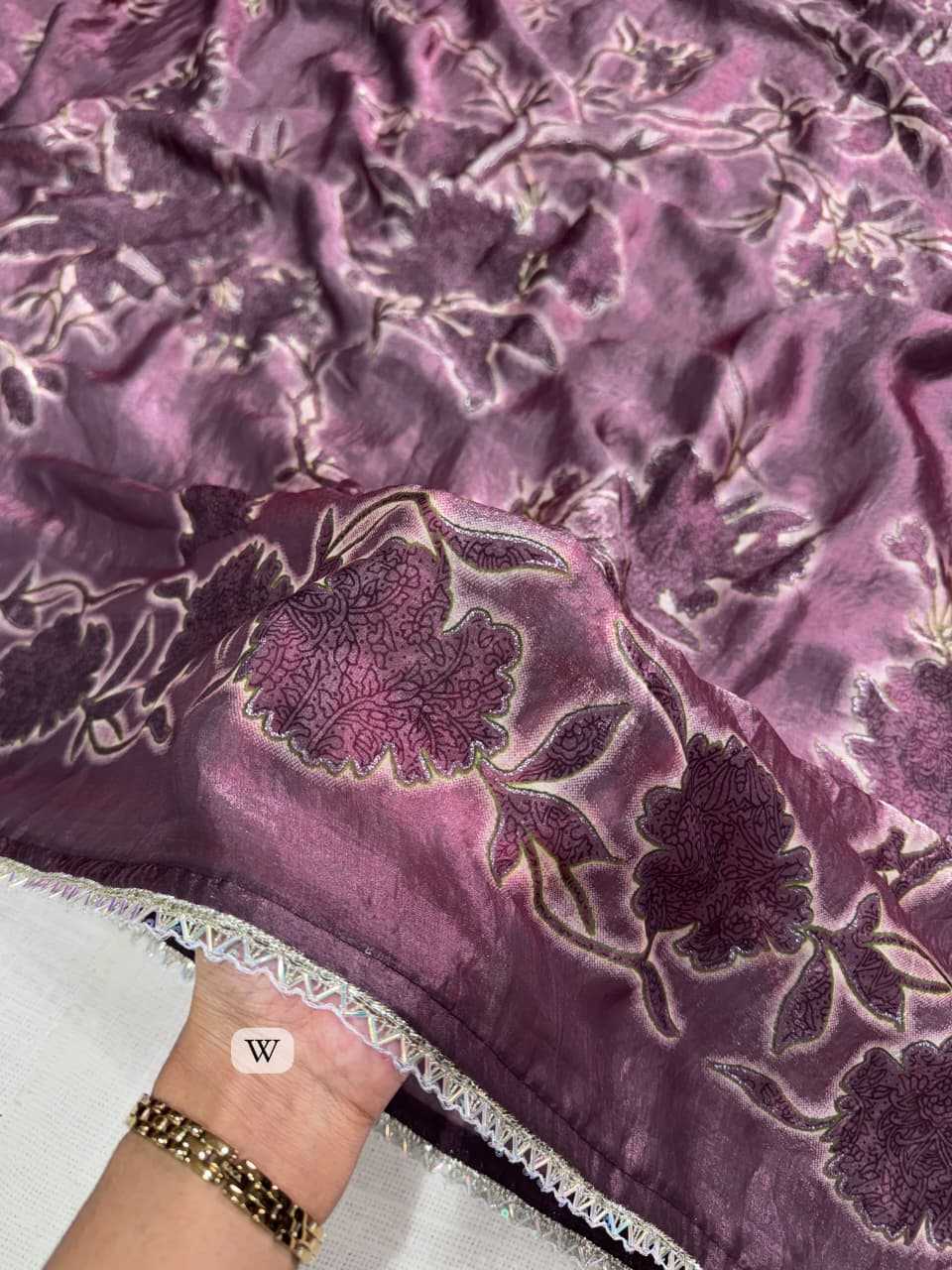 Iktara Satin Printed Saree