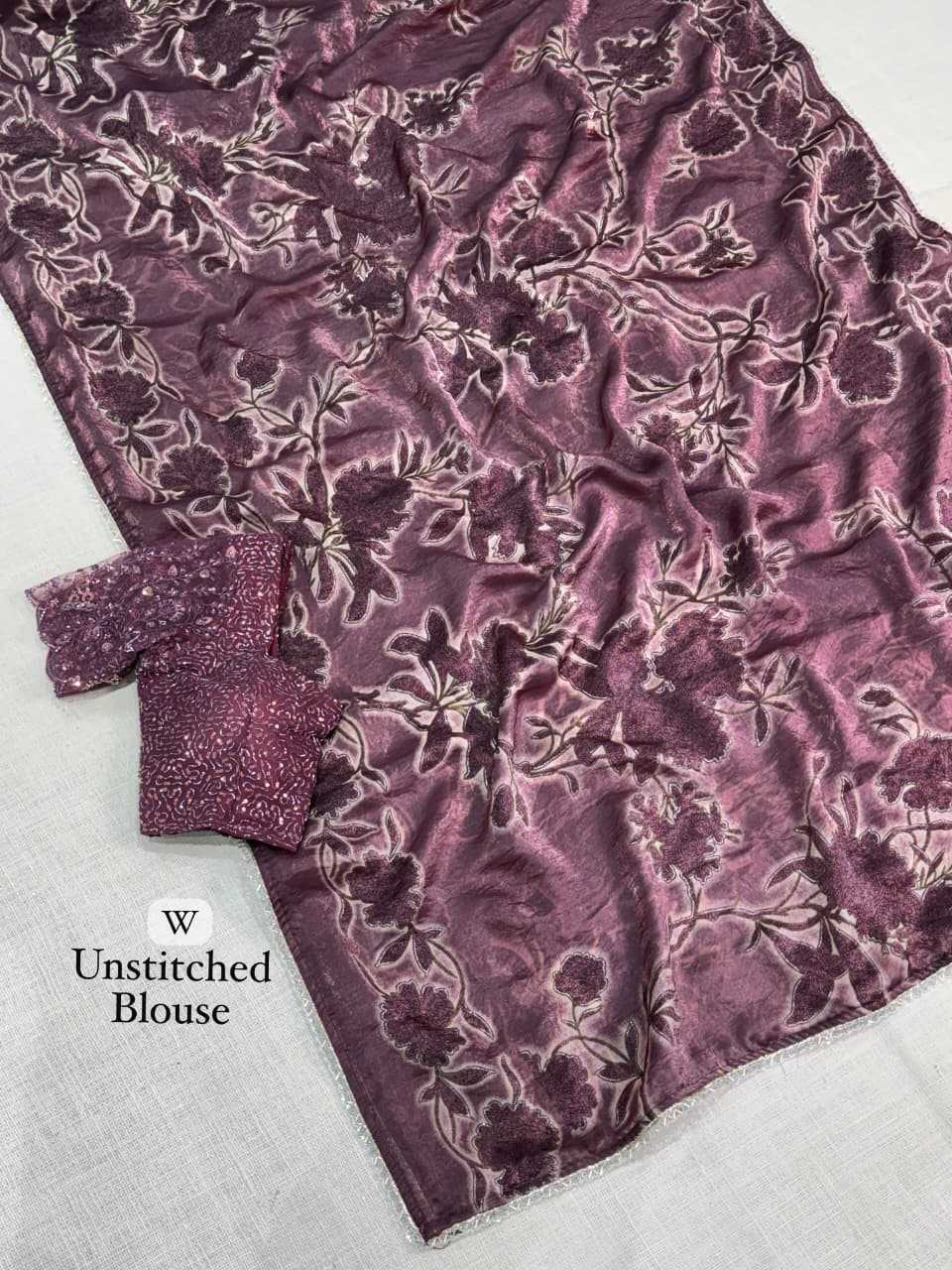 Iktara Satin Printed Saree