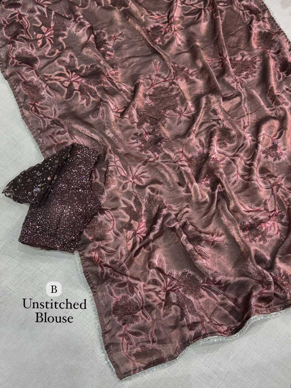 Iktara Satin Printed Saree