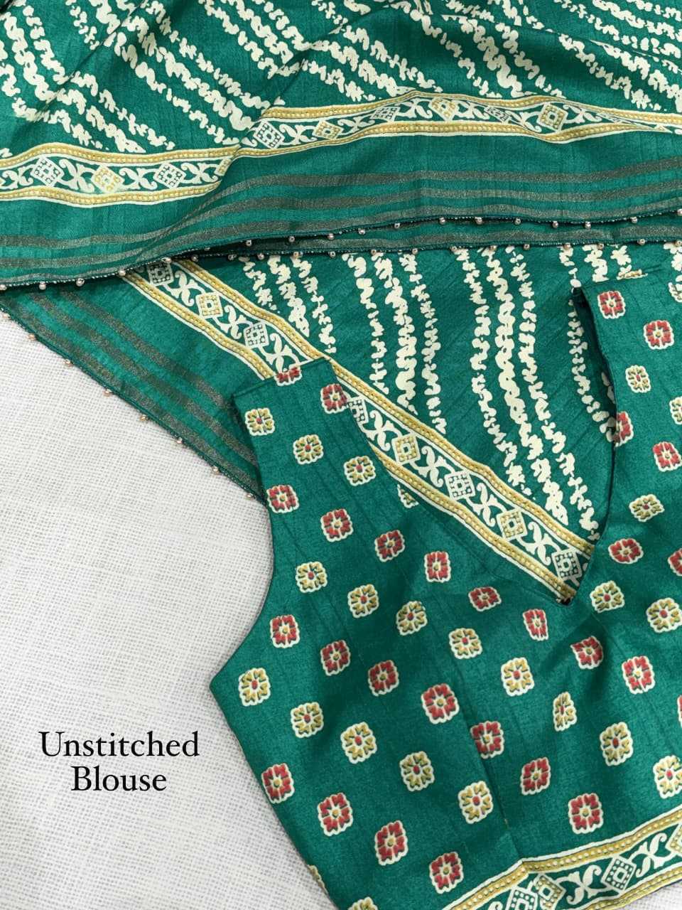Indigo Cotton Designer Saree