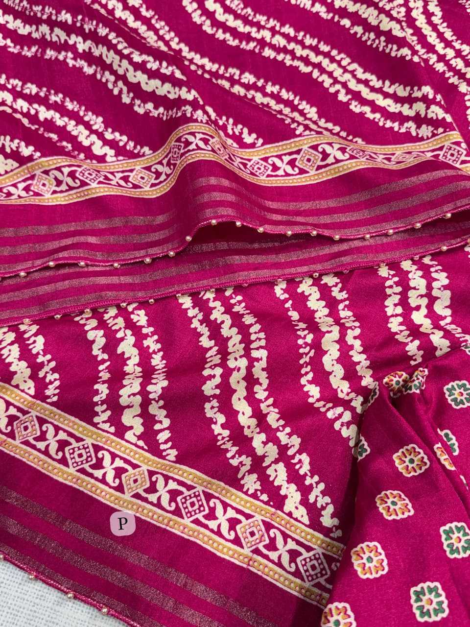 Indigo Cotton Designer Saree