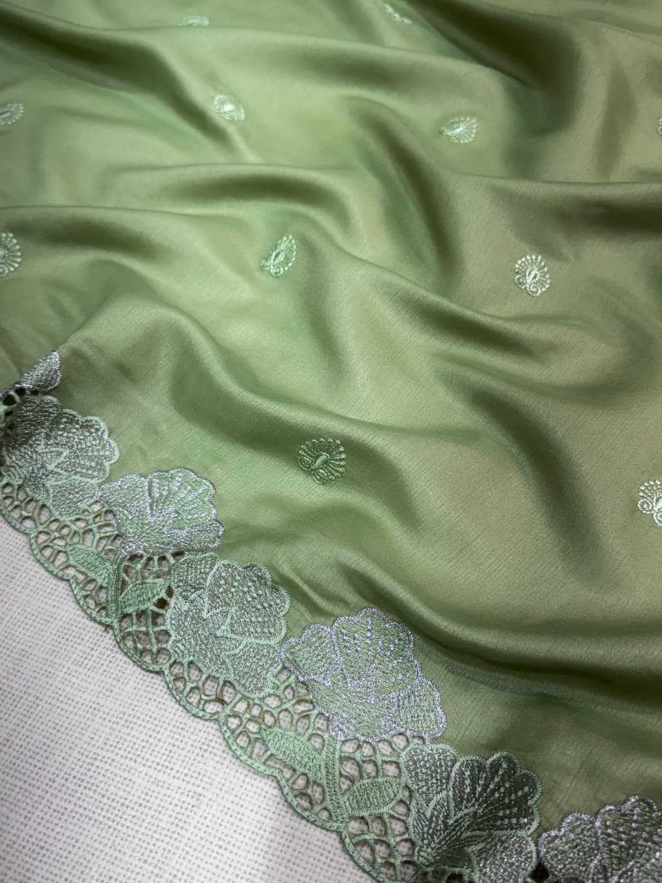 Janki Tussar Silk Embroidered Saree