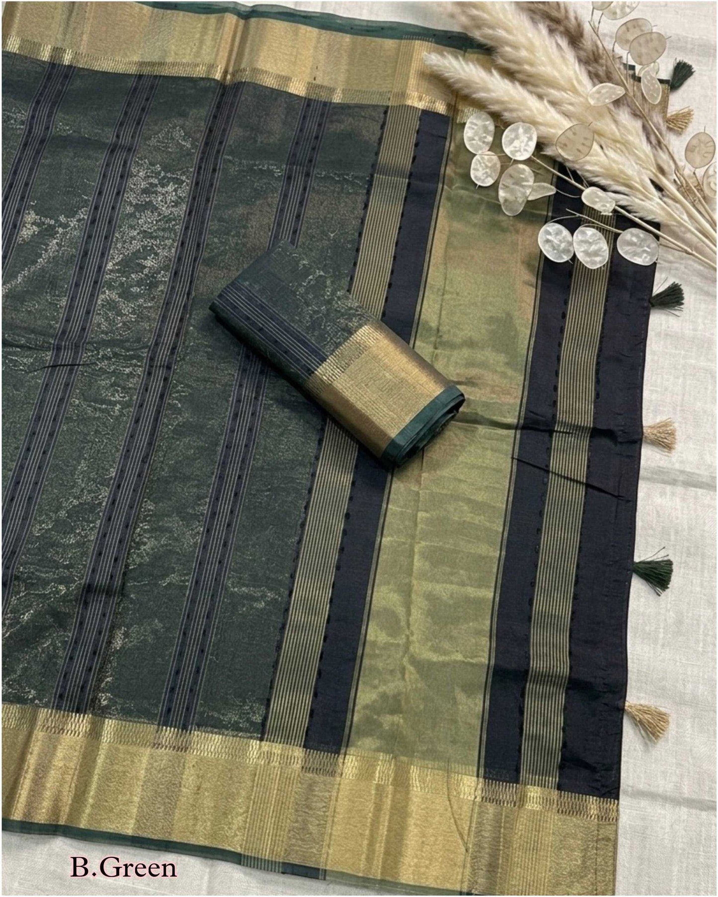 Cotton Jacquard Saree