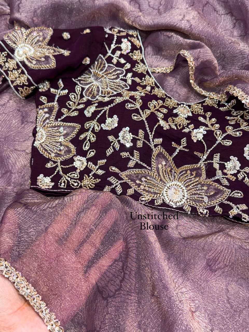 Kiara Satin Jacquard Saree