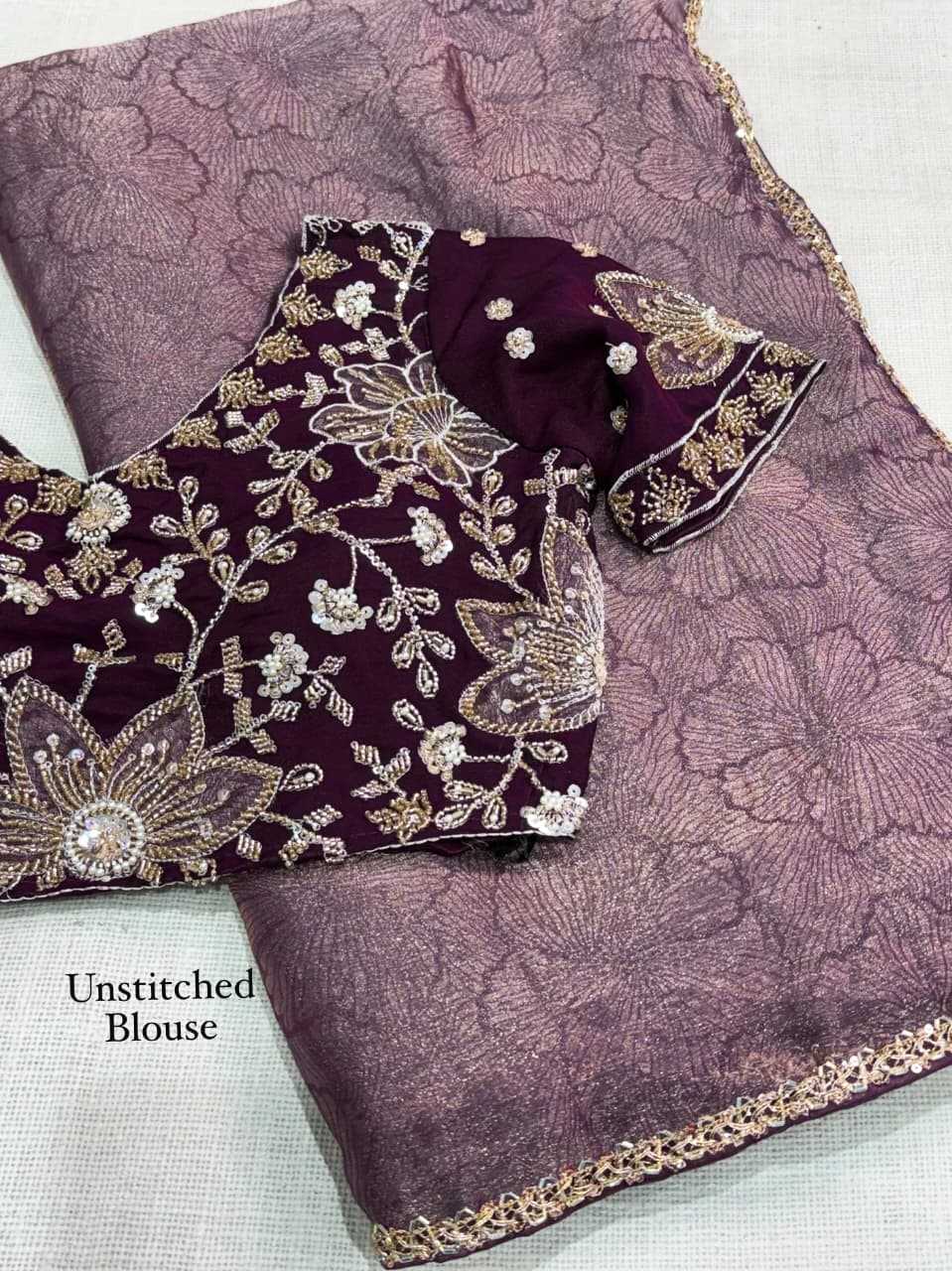 Kiara Satin Jacquard Saree