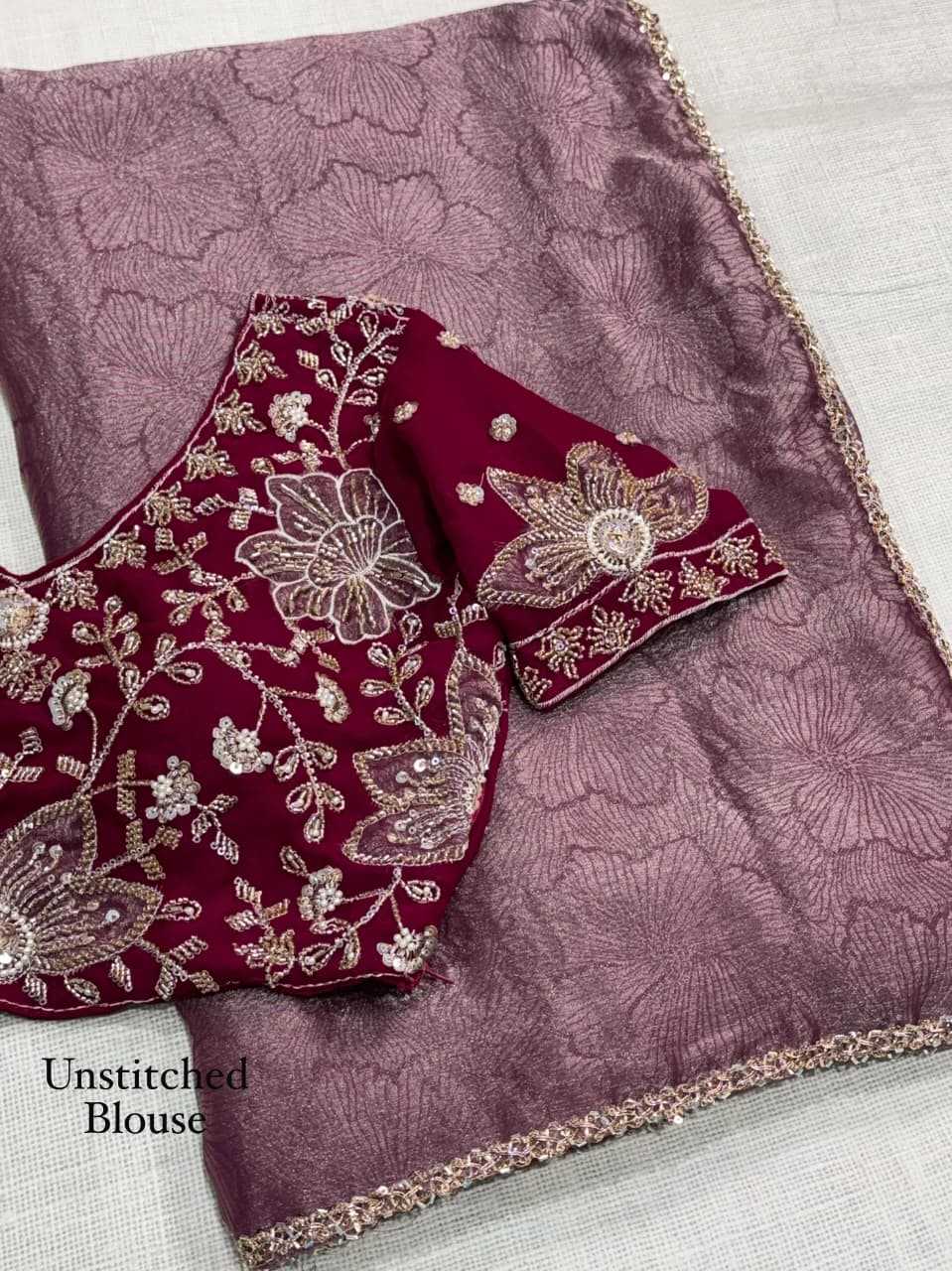 Kiara Satin Jacquard Saree