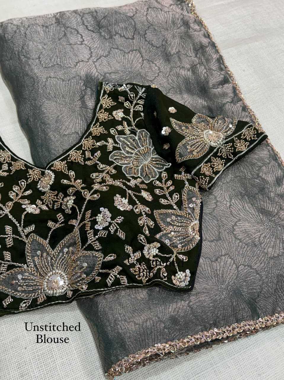 Kiara Satin Jacquard Saree