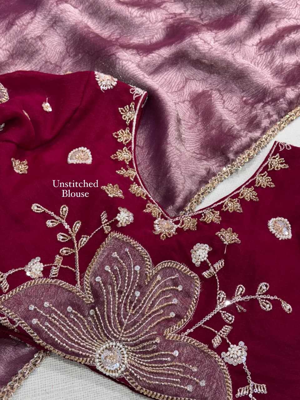 Kiara Satin Jacquard Saree