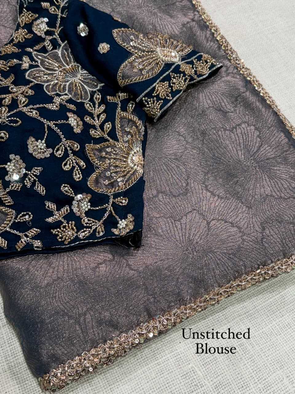 Kiara Satin Jacquard Saree