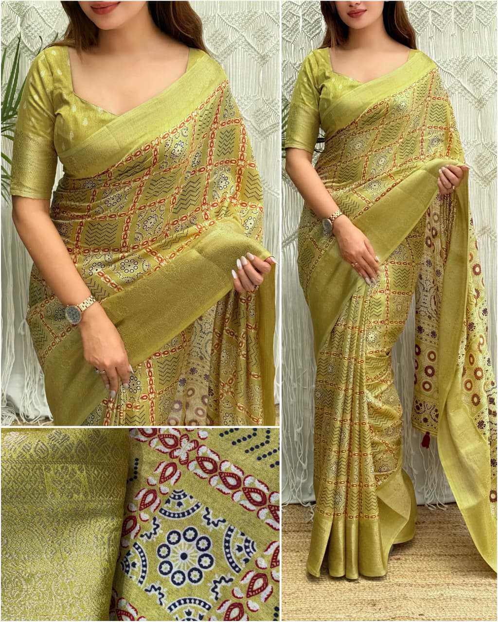 Kitkat Cotton Party Wear Saree